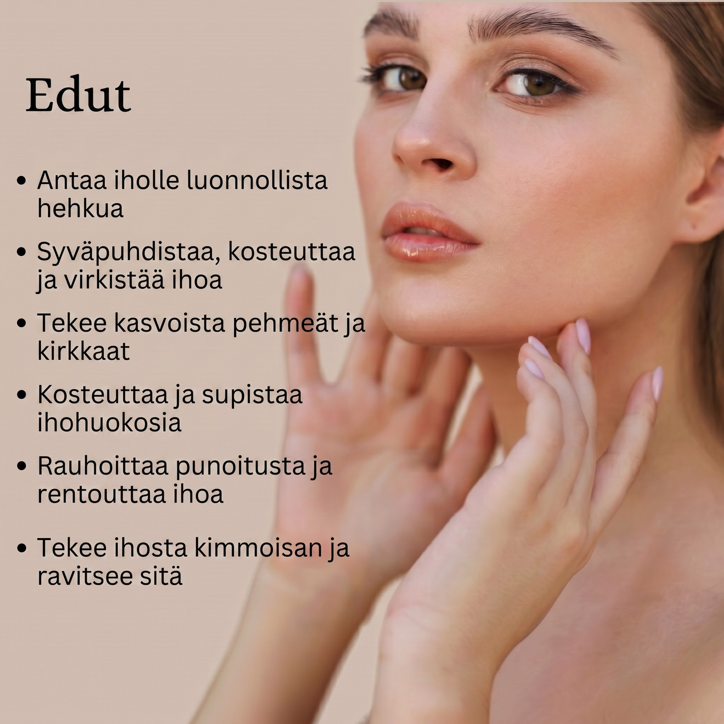 Ayurvedinen kasvojenpuhdistusaine Mulethilla ja sahramilla