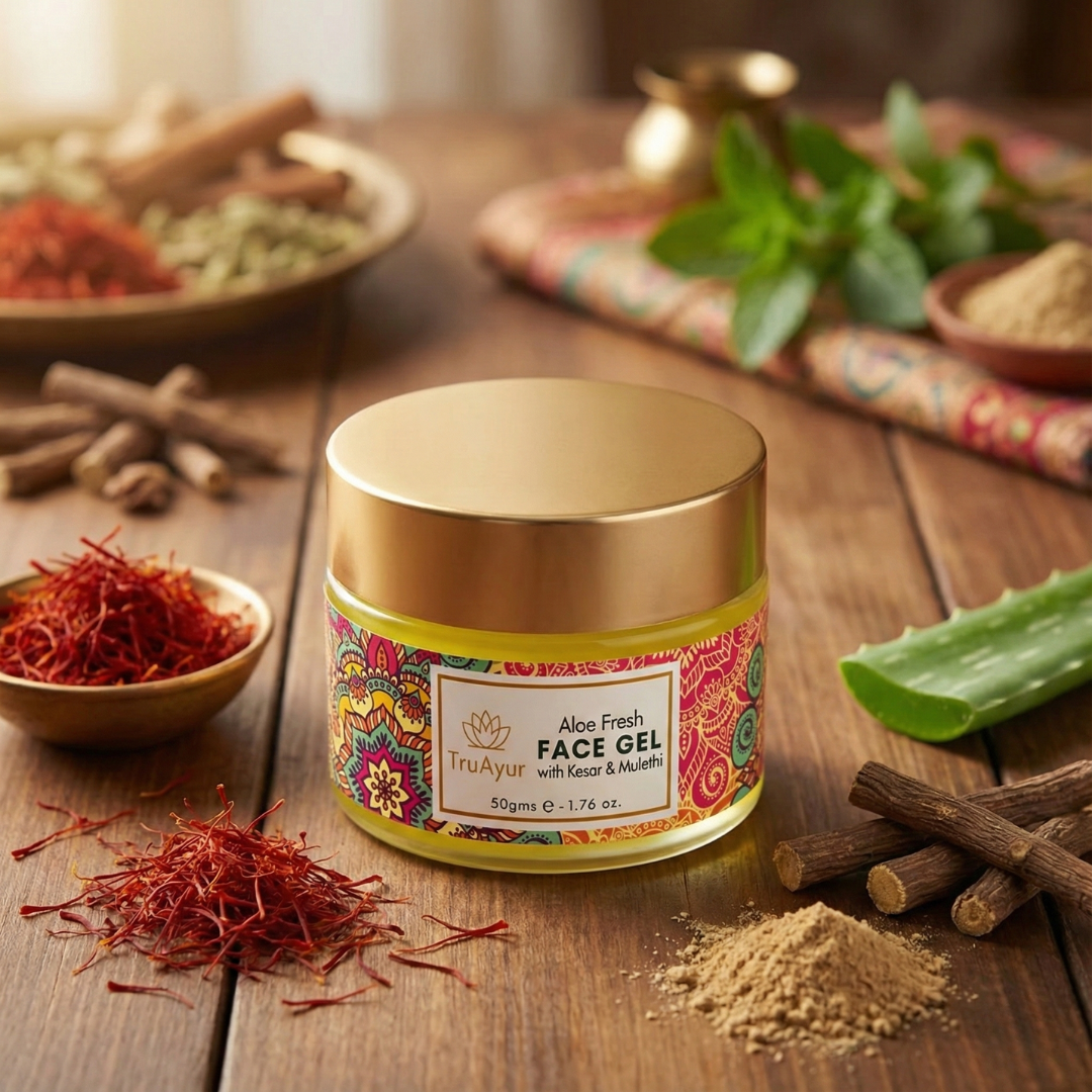 Aloe Fresh -kasvogeeli, joka sisältää Kashmiri Kesaria ja Mulethia, antaa säteilevän hehkun ja syväkosteutuksen.