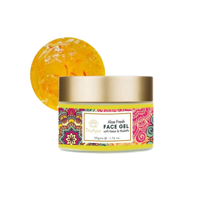 Raikas kasvoduo Kashmirin sahramilla ja Mulethilla (kasvojenpesu ja aloe vera -raikas kasvogeeli)