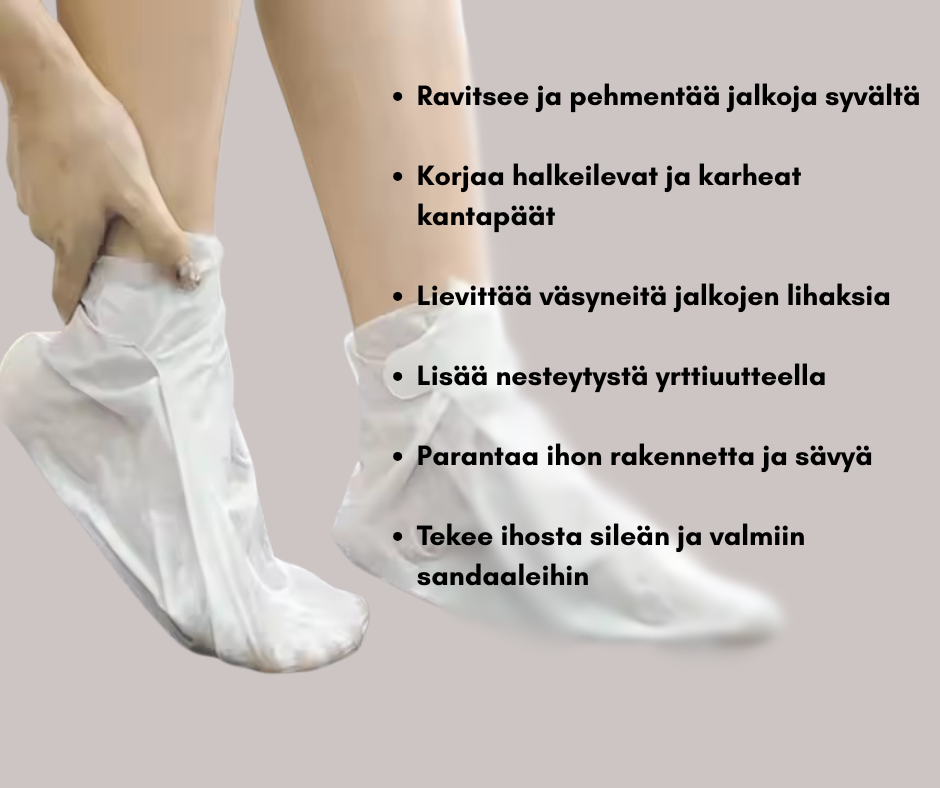 Ayurvedalainen yrttijalkanaamio (2 kpl:n pakkaus)