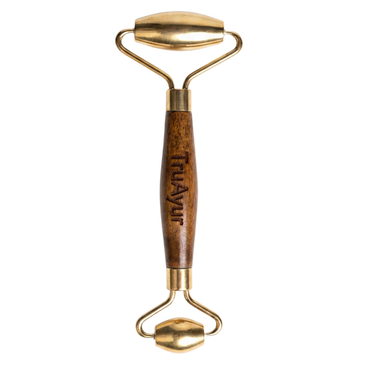 Kansa Face Roller: Perinteinen ayurvedalainen marma-hierontaväline nuorekkaalle ja tasapainoiselle iholle