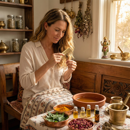 Kansa-hiuskampa – ayurvedinen puhdistus myrkyistä hiuspohjalle ja terveelle hiukselle